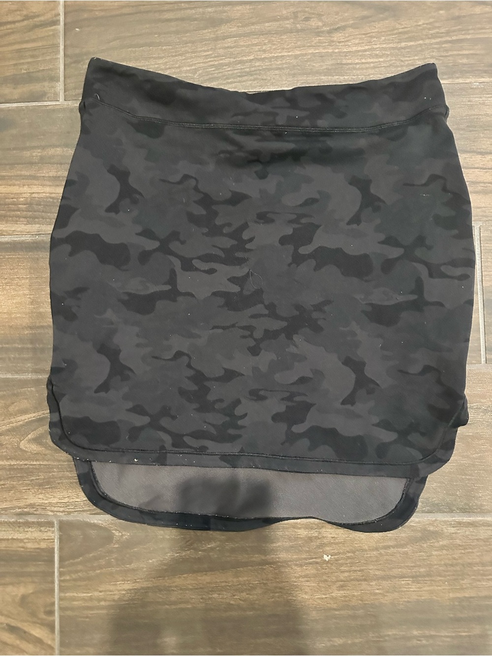 Lululemon Black Camouflage Athletic Skirt 8